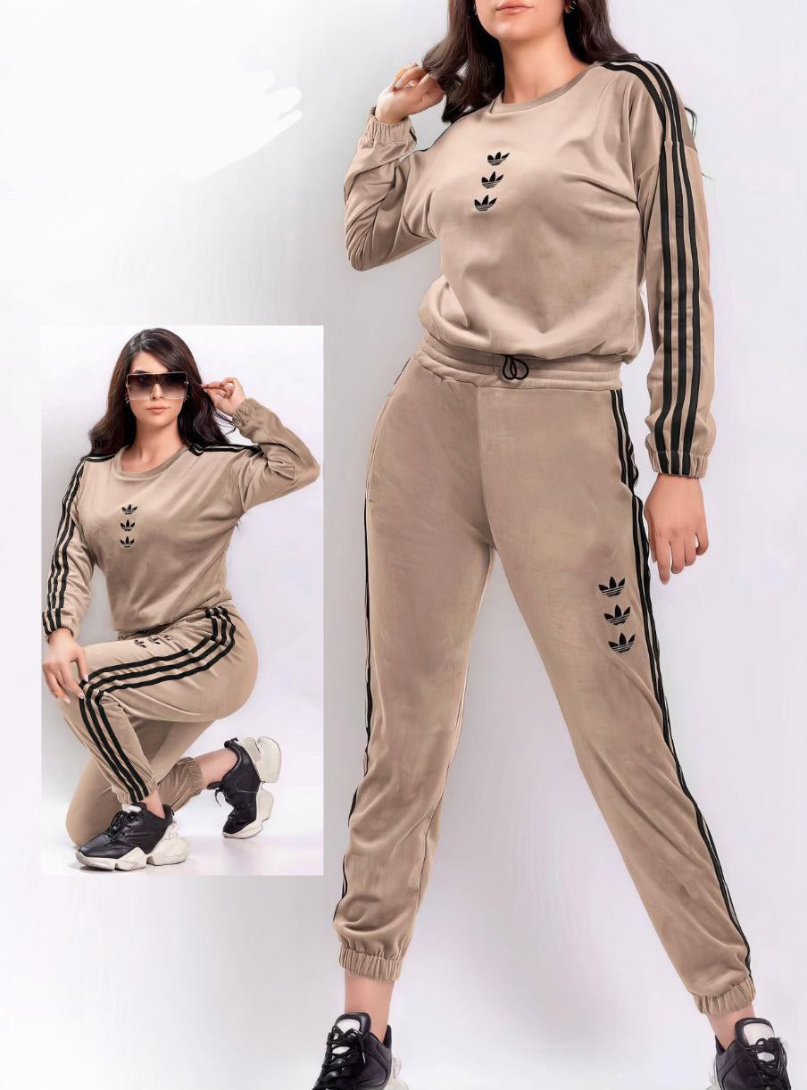 الشتوي اليونيك قطيفة "بيج/اسود"