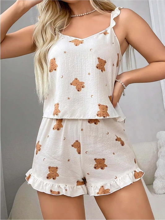 بيجامة هوت شورت الدبدوب