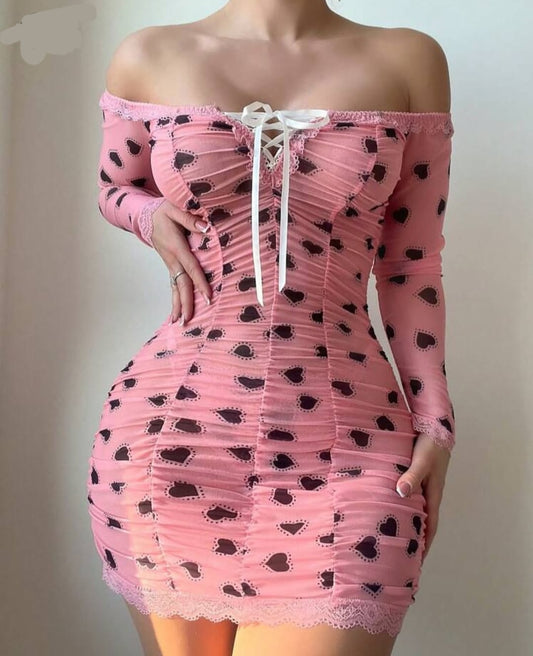 ميني دريس قلوب "شي إن"